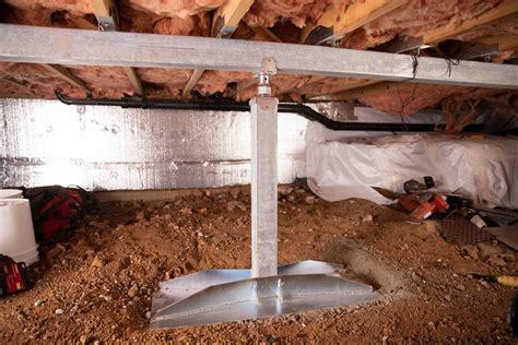 pad for metal house jack|galvanized crawl space support jack.